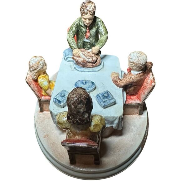 Vintage Sebastian 1983 Miniature figurine “America Remembers Family Feast”. - Picture 2 of 9